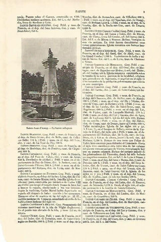 LAMINA ESPASA 18133: Sainte Anne d Auray Francia