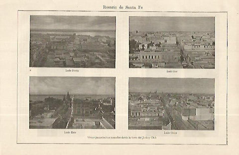 LAMINA ESPASA 19258: Vistas de Rosario Argentina