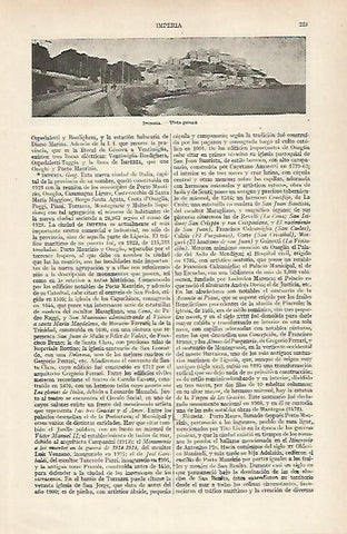 LAMINA ESPASA 19710: Vista de Imperia Italia