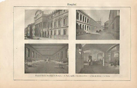 LAMINA ESPASA 4461: Hospital Clinico de Barcelona