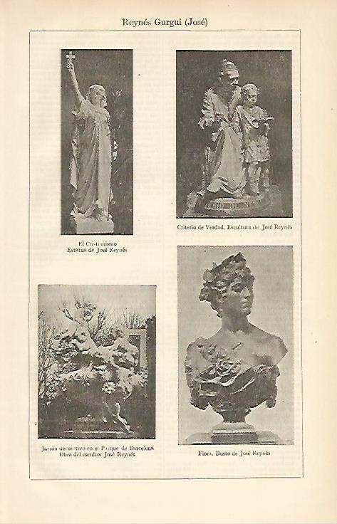 LAMINA ESPASA 6534: Esculturas de J. Reynes Gurgui