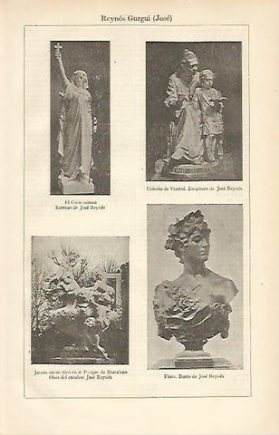 LAMINA ESPASA 6534: Esculturas de J. Reynes Gurgui