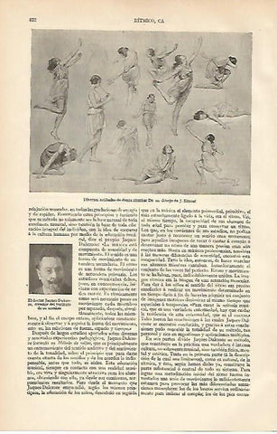 LAMINA ESPASA 6687: Dibujo de J. Simont de danza ritmica