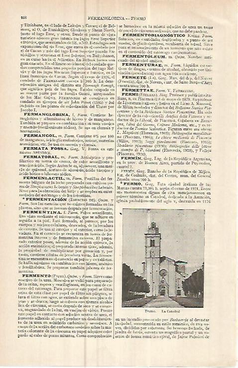 LAMINA ESPASA 16070: Catedral de Fermo Italia