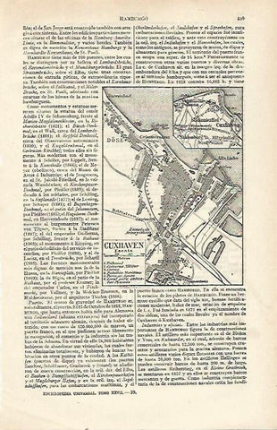 LAMINA ESPASA 21559: Plano de Cuxhaven