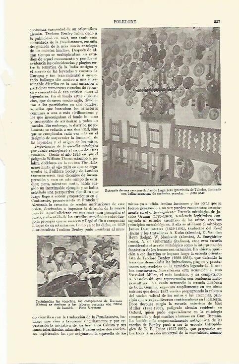 LAMINA ESPASA 21649: Casa particular en Lagartera Toledo