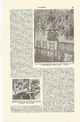 LAMINA ESPASA 21649: Casa particular en Lagartera Toledo