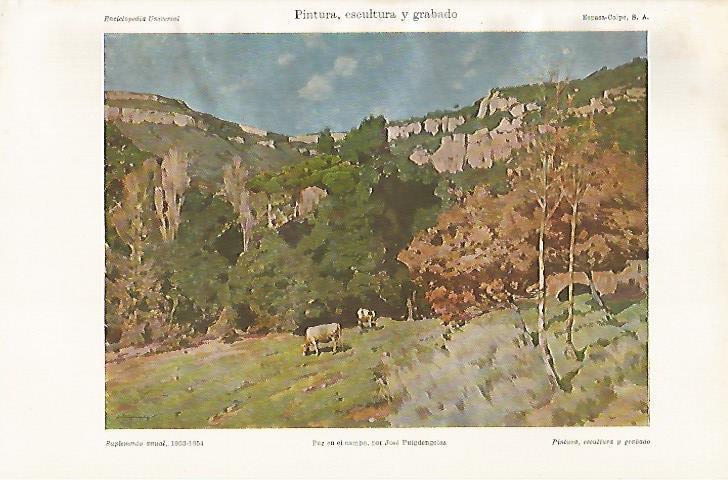 LAMINA ESPASA 22175: Paz en el campo por J. Puigdengolas