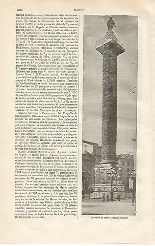 LAMINA ESPASA 18739: Columna de Marco Aurelio en Roma