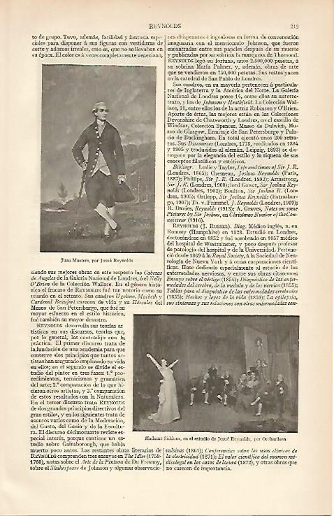 LAMINA ESPASA 6538: Juan Musters por J. Reynolds