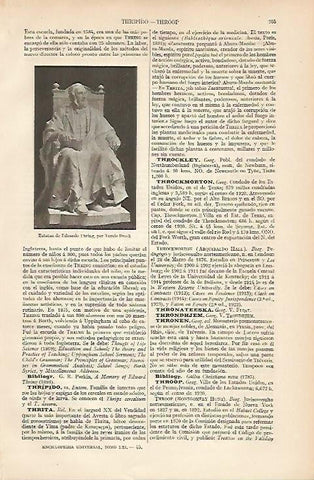 LAMINA ESPASA 8371: Estatua de E. Thring por T. Brock