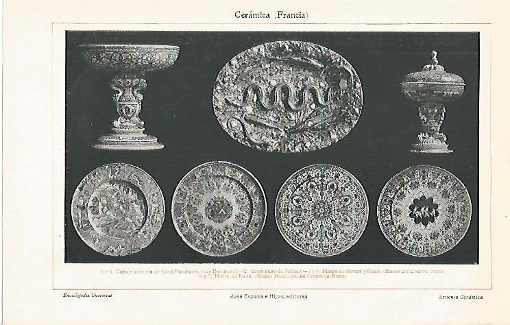 LAMINA ESPASA 2911: Ceramica de Francia