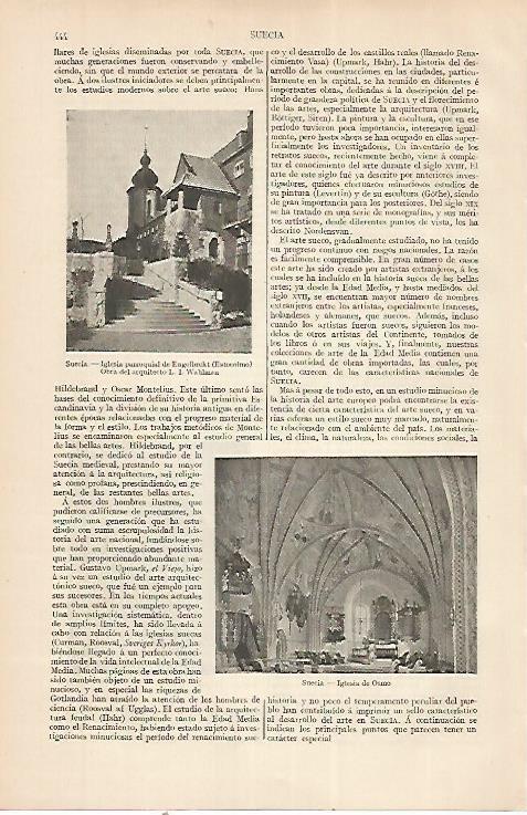 LAMINA ESPASA 22536: Iglesia de Engelbrekt Suecia