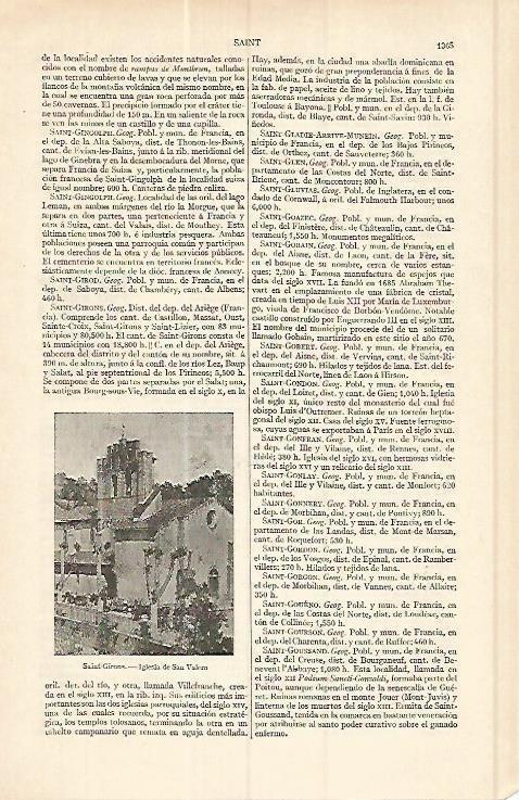LAMINA ESPASA 17184:Iglesia de Saint Girons