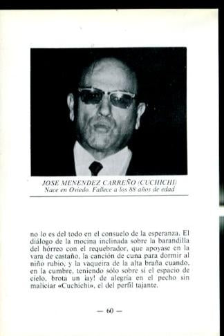 Artistas de la cancion asturiana: lamina 05: Jose Menendez Carreño (Cuchichi)