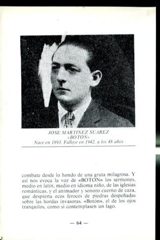 Artistas de la cancion asturiana: lamina 07: Jose Martinez Suarez (Boton)