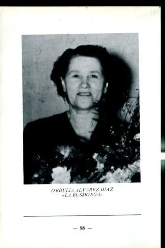 Artistas de la cancion asturiana: lamina 11: Obdulia Alvarez Diaz (La Busdonga)