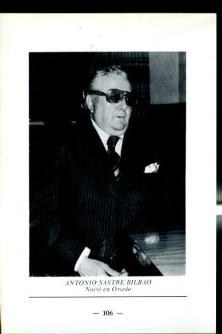 Artistas de la cancion asturiana: lamina 15: Antonio Sastre Bilbao 