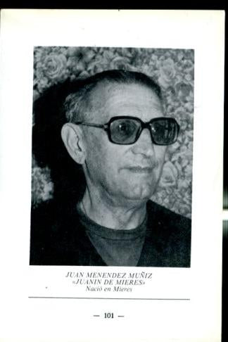 Artistas de la cancion asturiana: lamina 16: Juan Menendez Muñiz (Juanin de Mieres)