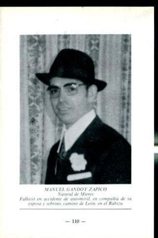 Artistas de la cancion asturiana: lamina 18: Manuel Gando y Zapico 