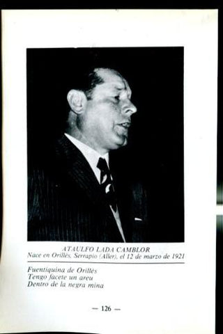 Artistas de la cancion asturiana: lamina 23: Ataulfo Lada Camblor