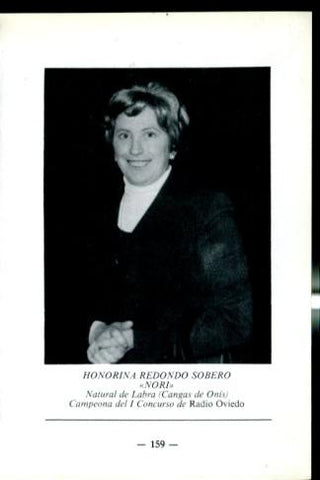 Artistas de la cancion asturiana: lamina 34: Honorina Redondo Sobero (Nori)