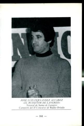 Artistas de la cancion asturiana: lamina 35: Jose Luis Fernandez Alvarez (el ruiseñor de Langreo=