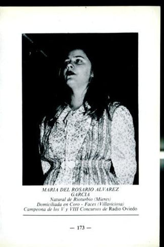 Artistas de la cancion asturiana: lamina 40: Maria del Rosario Alvarez Garcia y Maria Luisa Diaz Ordoñez