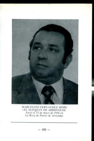 Artistas de la cancion asturiana: lamina 44: Marcelino Menendez Mere (El Manquin de Arriondas)