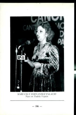 Artistas de la cancion asturiana: lamina 45: Mari Cely Fernandez Palacio
