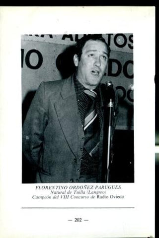 Artistas de la cancion asturiana: lamina 52: Florentino Ordoñez Parugues