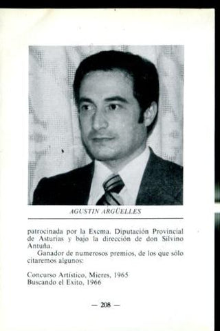 Artistas de la cancion asturiana: lamina 55: Agustin Arguelles