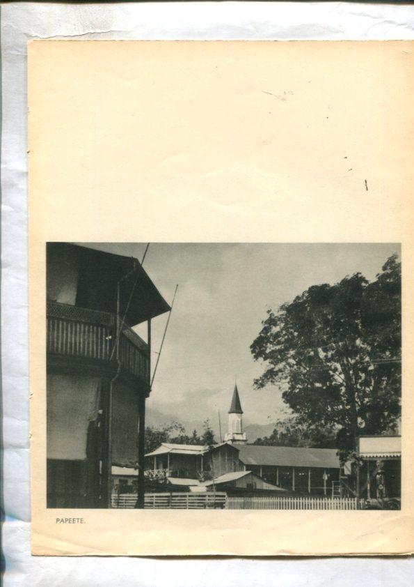 Tahiti: lamina 02: papeete y Rue principale, Boutiques ambulantes des chinois en Papeete