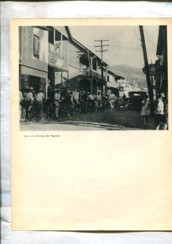 Tahiti: lamina 05: Une ru chineses de Papeete y Petits commerçants chinois