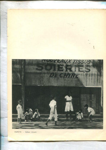 Tahiti: lamina 06: Papeete enfant chinois y Boutique chinoise en Papeete