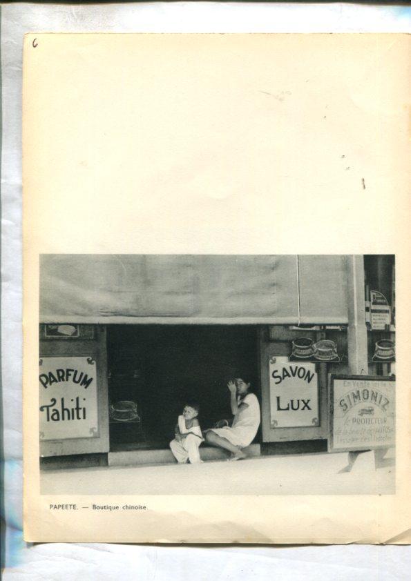 Tahiti: lamina 06: Papeete enfant chinois y Boutique chinoise en Papeete