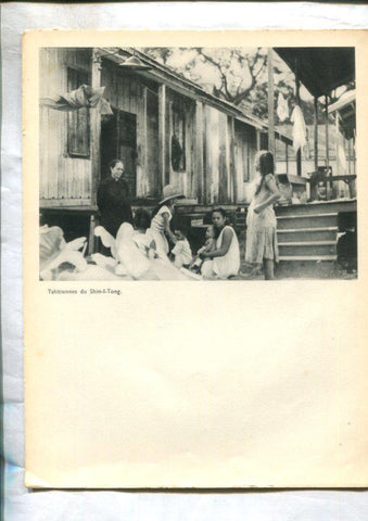 Tahiti: lamina 09: Tahitiennes du Shin-I-Tong y Chinois du Shing-I-Tong