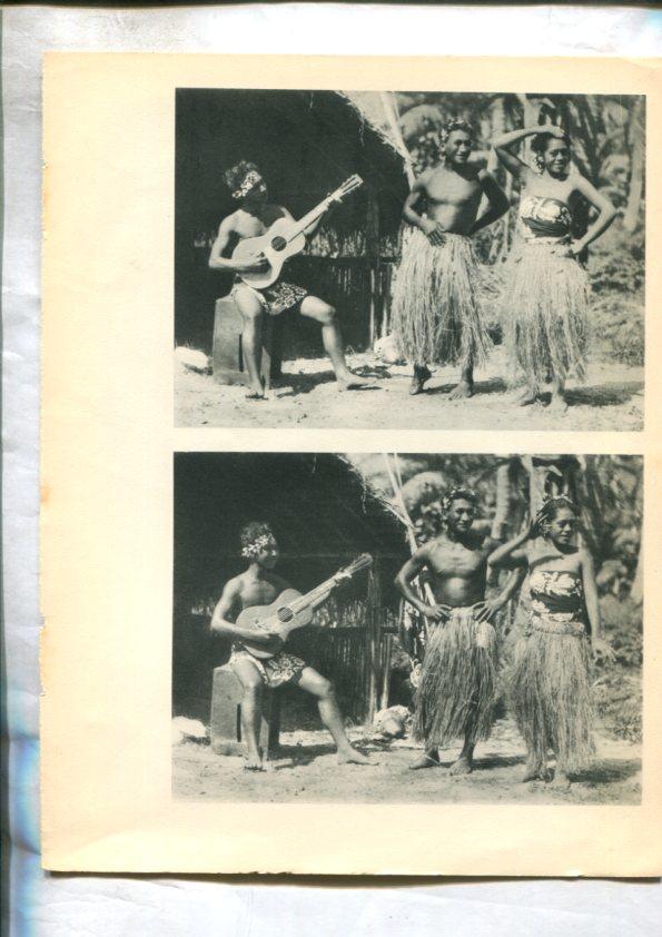 Tahiti: lamina 51: danse tahitienne y Imene tristre, chant d'adieux a Rajatea