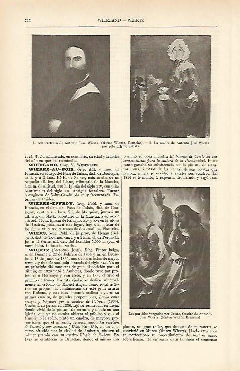 LAMINA ESPASA 1569: Obras de Wiertz