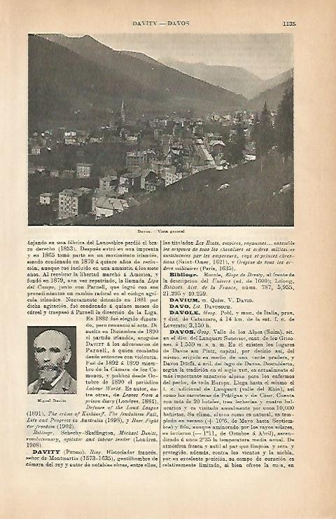 LAMINA ESPASA 2052: Vista general de Davos Suiza