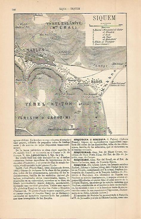 LAMINA ESPASA 2623: Mapa de Siquem Turquia