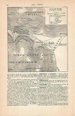 LAMINA ESPASA 2623: Mapa de Siquem Turquia