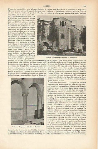 LAMINA ESPASA 7756: Basilica de Santullano en Oviedo