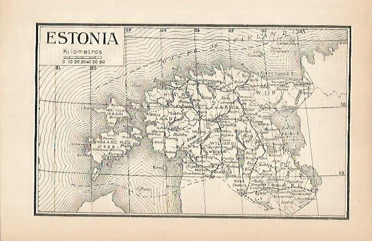 LAMINA ESPASA 7886: Mapa de Estonia