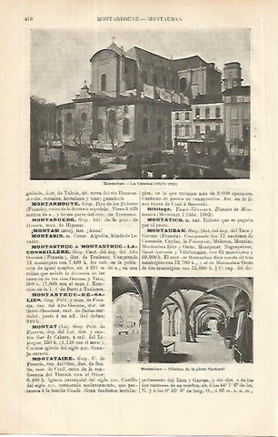 LAMINA ESPASA 8598: Catedral de Montauban Francia