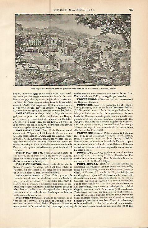 LAMINA ESPASA 10565: Port-Royal des Champs