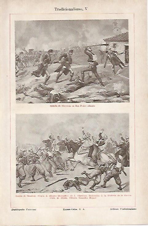 LAMINA ESPASA 11030: Batalla de Murrieta y Accion de Gandesa