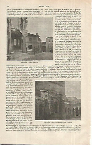 LAMINA ESPASA 12297: Vistas de Santillana