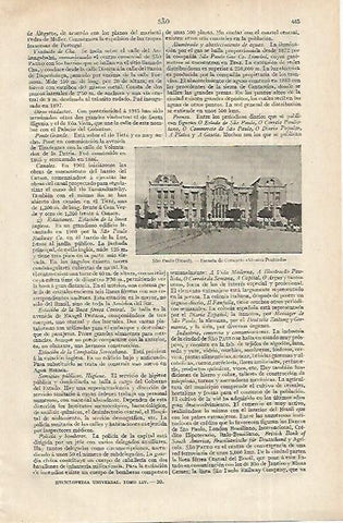 LAMINA ESPASA 12340: Escuela de Comercio en Sao Paolo Brasil
