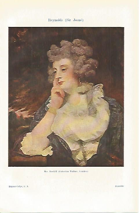 LAMINA ESPASA 13562: Mrs. Bradyll por Sir Reynolds